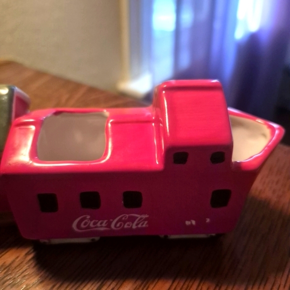 Vintage Coca-Cola Red and Green Cream And Sugar - Picture 6 of 11